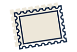 An illustration of a postage stamp.