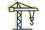 An illustration of a crane.