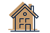 An illustration of a small house.