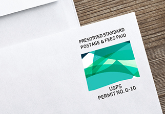 Image of Picture Permit Indicia envelope