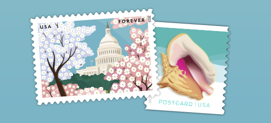 Image of the Have a Ball Forever stamp.