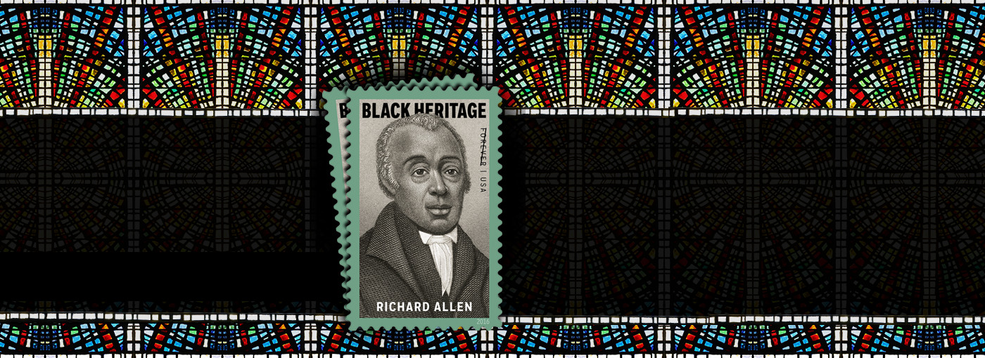 Image of Richard Allen stamp.