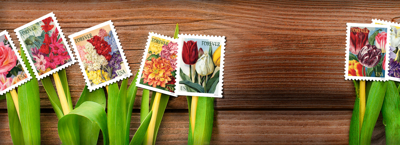 Image of Botanical Art stamp.