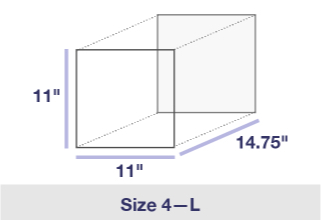 PO Box Grande, Tamaño 4, diagrama: 11\