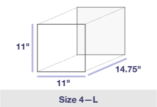 Large PO Box, Size 4, diagram: 11\