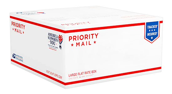 Priority Mail 大型包装盒。