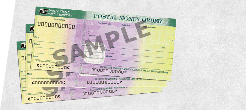 Image of a sample money order.