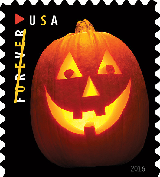 jack o lanterns stamps usps