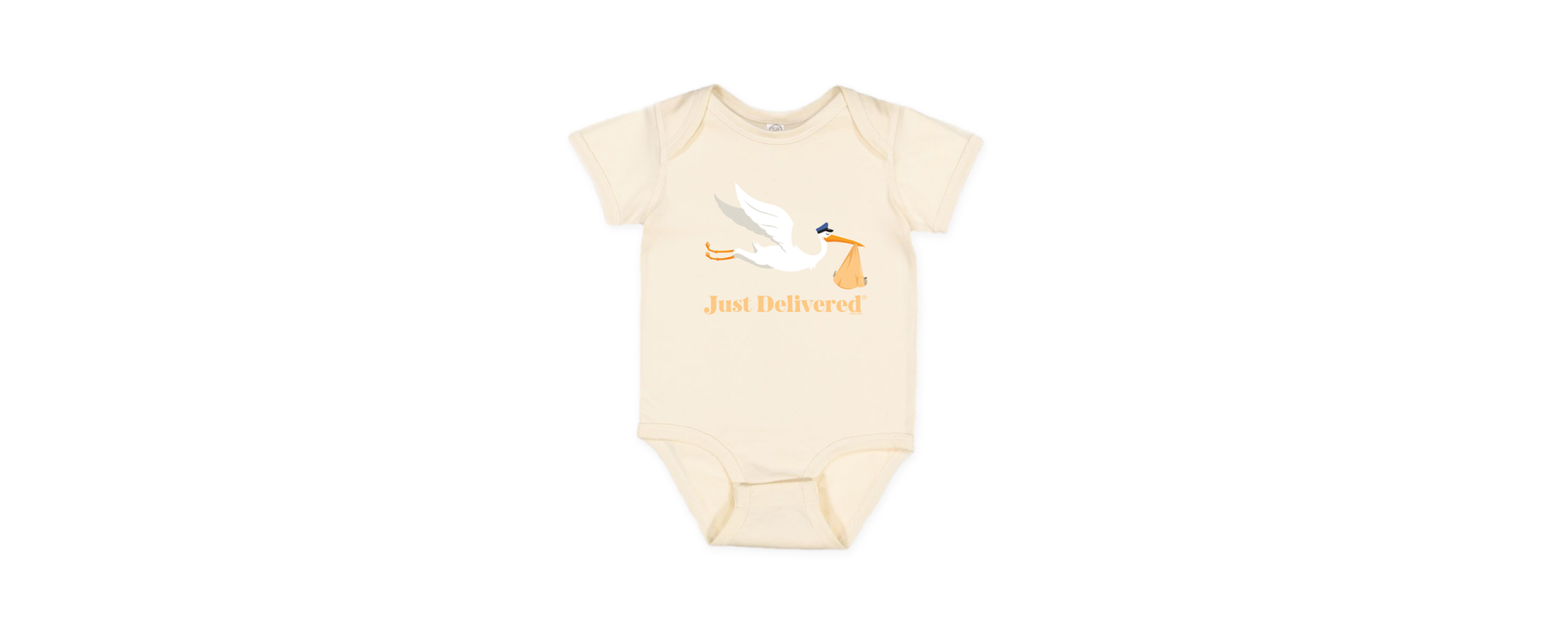 Premium Cotton Onesies available in The Postal Store.