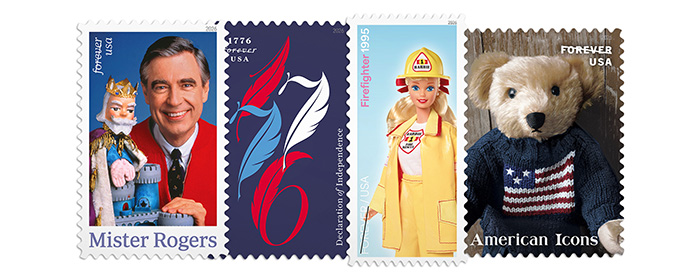 Forever Stamps available from The Postal Store.