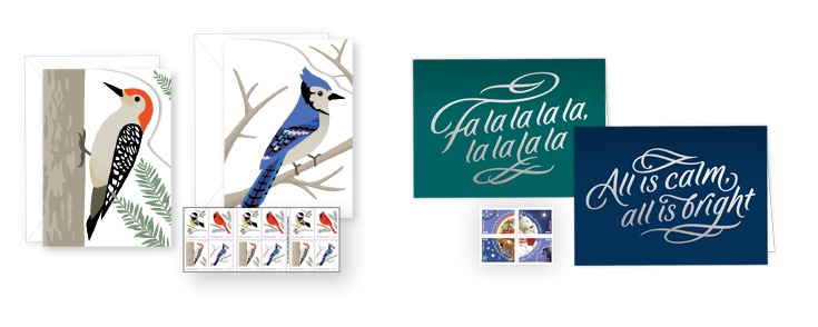Holiday cards available in The Postal Store.
