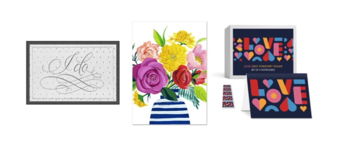 Tarjetas Florales y de Boda disponibles en The Postal Store.