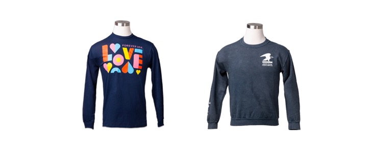 Holiday gifts for sale in the Postal Store.