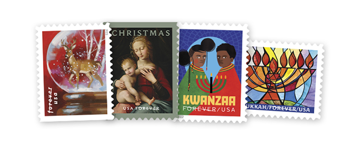Forever Stamps available from The Postal Store.