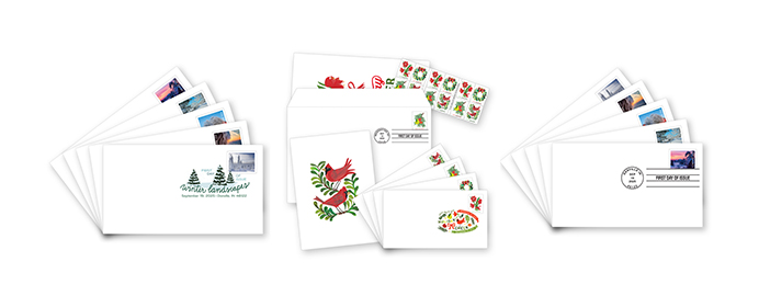 Holiday Postmarks available in The Postal Store.