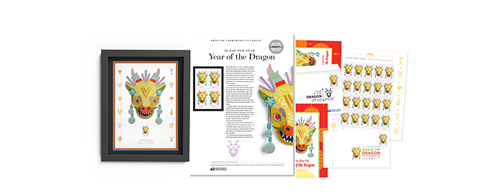 Year of the Dragon gifts available in the Postal Store.