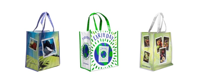 Laminated Tote Bags available in The Postal Store.