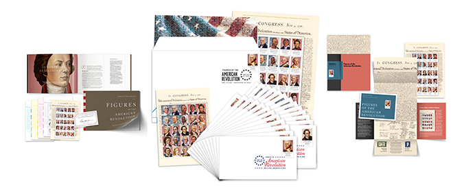 Figures of the American Revolution gifts available in The Postal Store.