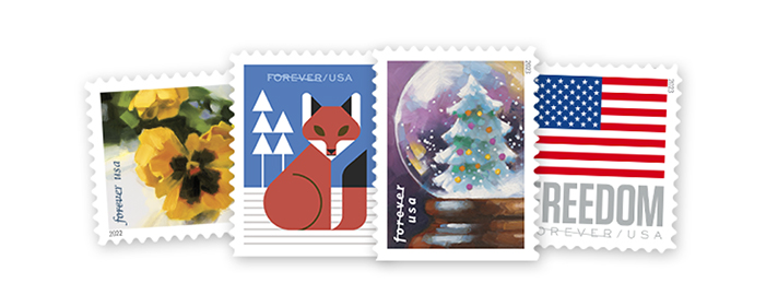 Forever Stamps available from The Postal Store.