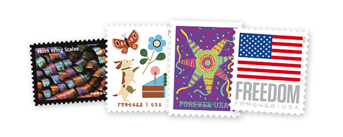 The Postal Store 提供 Forever Stamp (永久邮票)。