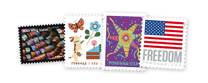 Forever Stamps available from The Postal Store.