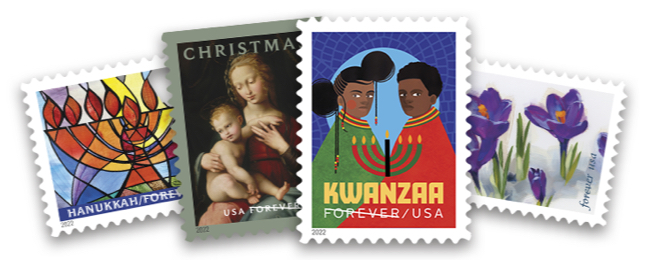 Forever Stamps available from the Postal Store.