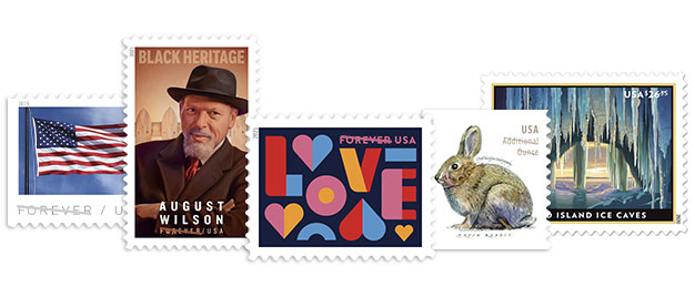 Assorted stamps available in The Postal Store.
