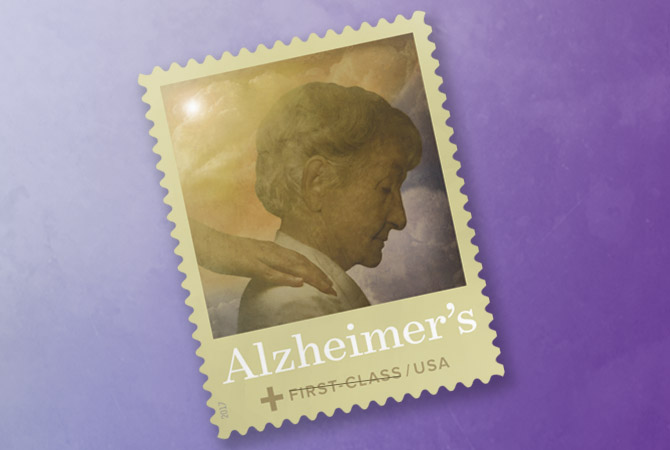 Alzheimer's Awareness  Stamp.