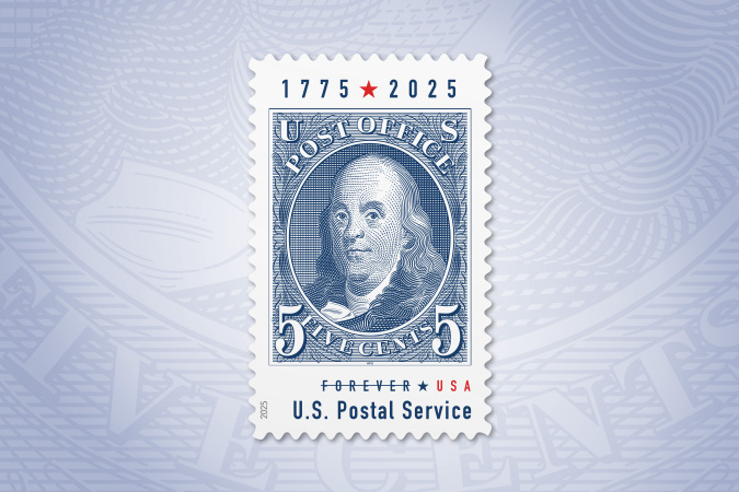 Benjamin Franklin Forever Stamp.