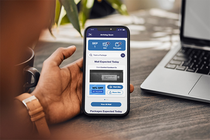 An Informed Delivery preview email on a smartphone.