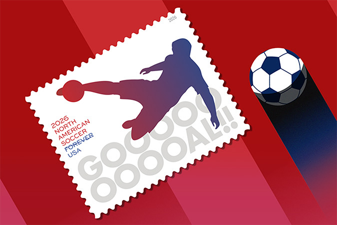 North American Soccer Commemorative Forever Stamps.