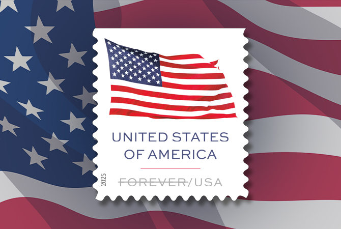 U.S. Flag Forever Stamp.