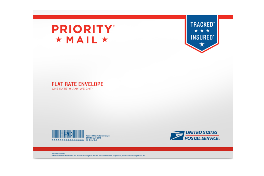 What Priority Mail Flat Rate® Envelopes Are Available?
