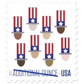 2017 Uncle Sam's Hat Stamps image