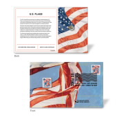 U.S. Flags 2022 Stamp Pin with Cancellation Card image