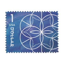 $1 Floral Geometry Stamps