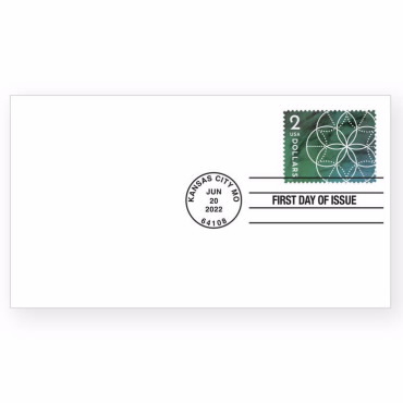 $2 Floral Geometry Stamps First Day Cover