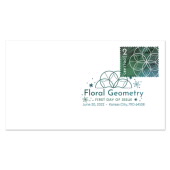 $2 Floral Geometry Stamps Digital Color Postmark image