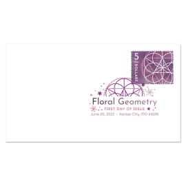 $5 Floral Geometry Digital Color Postmark