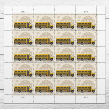 School Bus Stamps