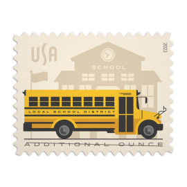 School Bus Stamps