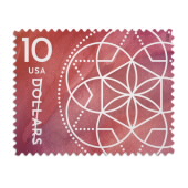 $10 Floral Geometry Stamps image