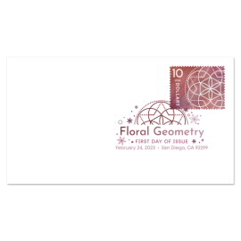 $10 Floral Geometry Digital Color Postmark