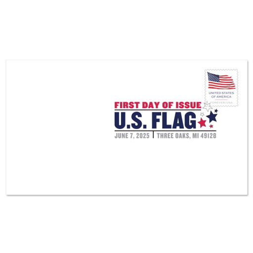 U.S. Flag 2025 Digital Color Postmark, Stamp from Sheet of 20