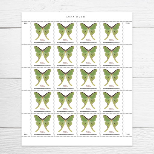 Luna Moth Stamps $1.27