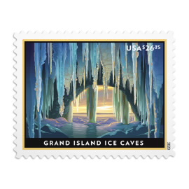 Grand Island Ice Caves Stamps