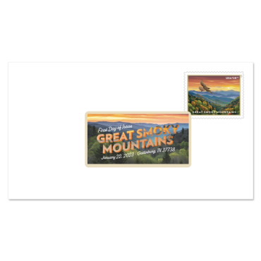Great Smoky Mountains Digital Color Postmark