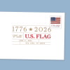U.S. Flag 2026 Digital Color Postmark, Stamp from Sheet of 20