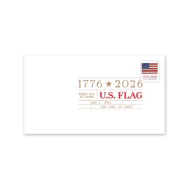 U.S. Flag 2026 Digital Color Postmark, Stamp from Sheet of 20
