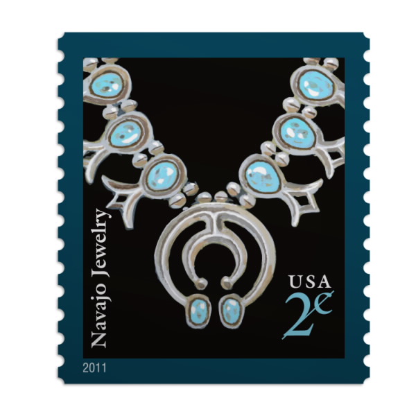 Navajo jewelry stamp 2025